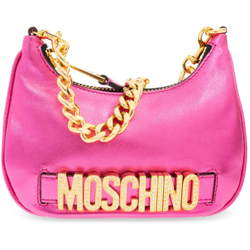 Moschino Handtas met logo Moschino , Pink , Dames - ONE Size