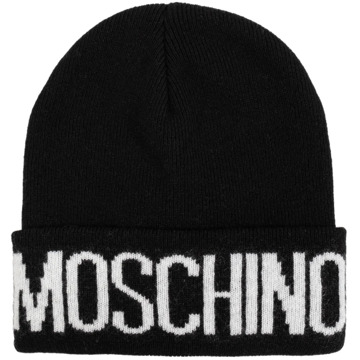 Moschino Pet met logo Moschino , Black , Unisex - ONE Size