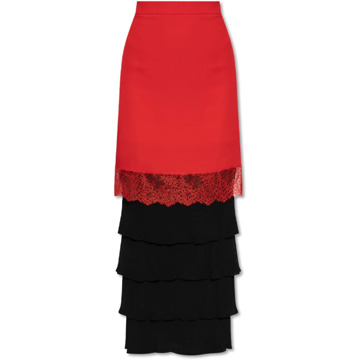 Moschino Rok met kant Moschino , Red , Dames - Xs,2Xs