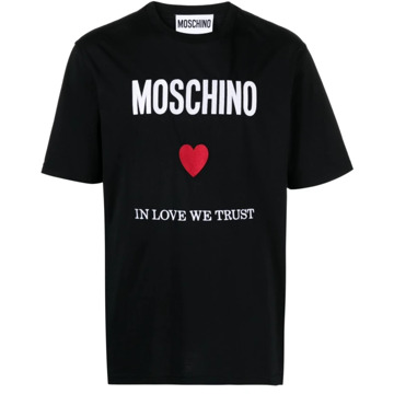 Moschino T-Shirts Moschino , Black , Heren - Xl,L,M,S