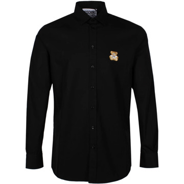 Moschino Zwarte Teddy Bear Shirt Moschino , Black , Heren - 2Xl,Xl,M