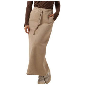 Moscow Elegante Maxi Rok in Camel Moscow , Brown , Dames - M,S,Xs