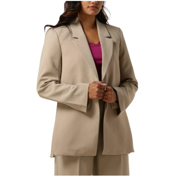 Moss Copenhagen Beige Slit Blazer Moss Copenhagen , Beige , Dames - Xl,L,M,S