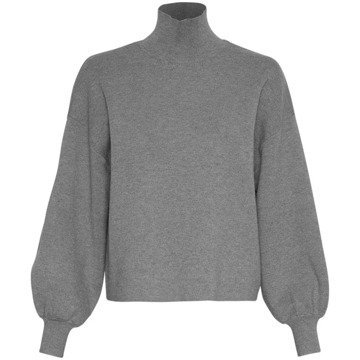 Moss Copenhagen Grijze Gebreide Coltrui Mercy Moss Copenhagen , Gray , Dames - M/L,Xs/S,S/M