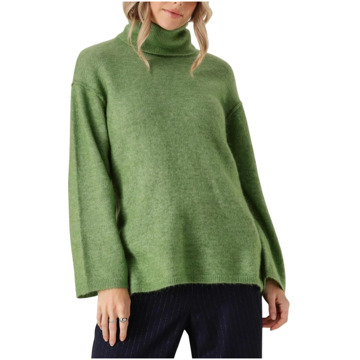 Moss Copenhagen Groene Pullover Trui Stijlvol Comfort Moss Copenhagen , Green , Dames - L/Xl,S/M,Xs/S,M/L