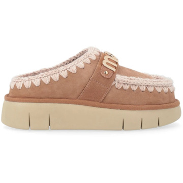 Mou Bruine Bounce Klomp Schapenvacht Pantoffel Mou , Brown , Dames - 37 Eu,39 Eu,38 Eu,41 Eu,36 Eu,40 EU