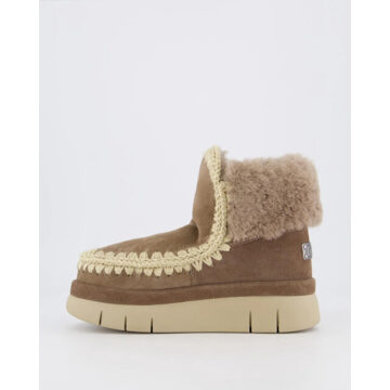 Mou Dames bounce welt boot furry collar Grijs - 39