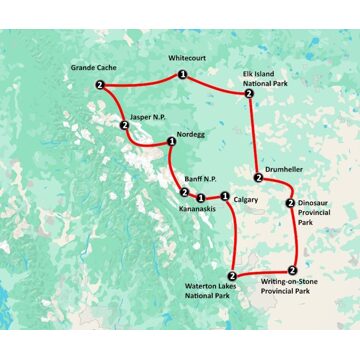 Mountains, Badlands & Dinosaurs (22 dagen)