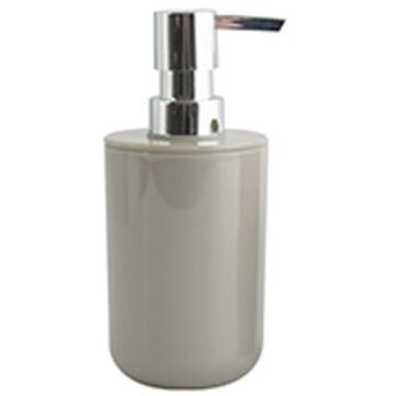 MSV Zeeppompje/dispenser Porto - PS kunststof - taupe - 7 x 16 cm - 260 ml - Zeeppompjes