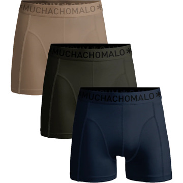 Muchachomalo Heren 3-pack boxershorts effen Print / Multi - L