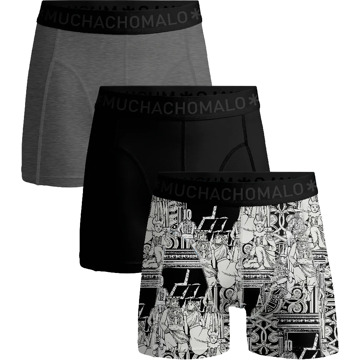 Muchachomalo Heren 3-pack boxershorts Print / Multi - L