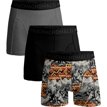 Muchachomalo Heren 3-pack boxershorts Print / Multi - S