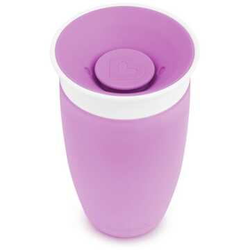 Munchkin Miracle Anti-Lek Drinkbeker - Sippy Cup - Oefenbeker voor Baby en Kind - 296ml - Paars