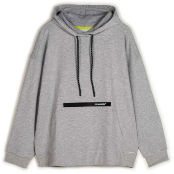 Munich Streetwear Oversized Hoodie Grijs Munich , Gray , Heren - Xl,L,M