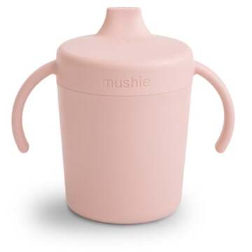 Mushie Drinkbeker blush Beige