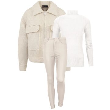 Musthave Deal Wanted Set Camel/Wit