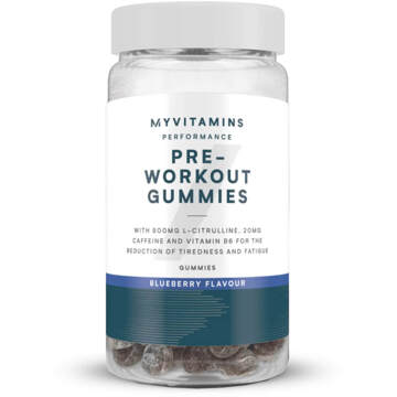 Myvitamins Pre-Workout Gummies - 60gummies - Nieuw - Bosbessen