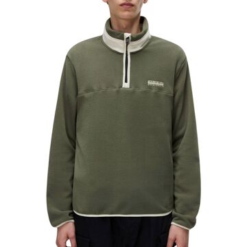 Napapijri Dergana Half Zip Fleece Sweater Heren - XXL