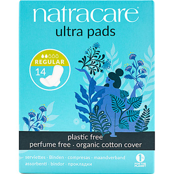 Natracare Ultra Maandverband Normaal met Vleugels