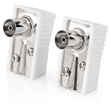 Nedis Iec Coax Connector - Iec Vrouwelijk - Wit