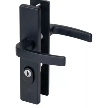 Nemef Veiligheidsbeslag Voor Deur 3417-ii - Aluminium Mat Zwart - Skg*** Kerntrekbeveiliging - Pc72mm