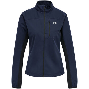Newline Core Cross Trainingsjack Dames-Zwart,Donkerblauw - L