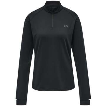 Newline Half-Zip Longsleeve Dames zwart - S