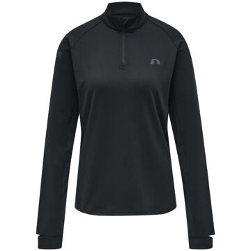 Newline Half-Zip Longsleeve Dames zwart - XS