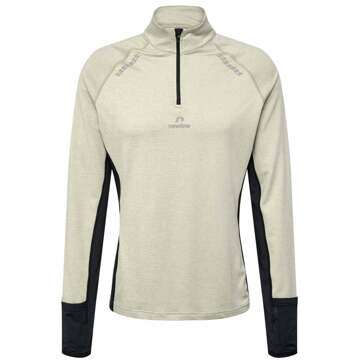 Newline Mesa Half-Zip Topje Hardlopen Heren beige - XXL