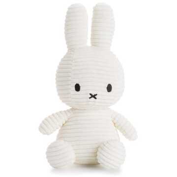 Nijntje eco corduroy knuffel, 23 cm, off white