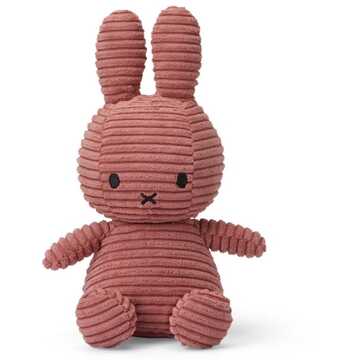 Nijntje eco corduroy knuffel, 23 cm, oud roze