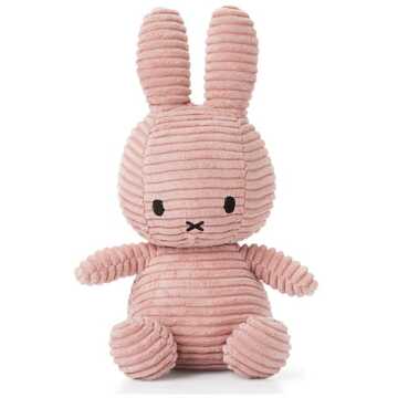 Nijntje eco corduroy knuffel, 23 cm, roze