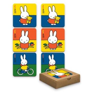 Nijntje Onderzetters Nijntje colors 6 stuks multi