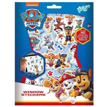 Nijntje Raam/autoraam kinder stickers - 4 velletjes - Paw Patrol thema - Stickerboeken