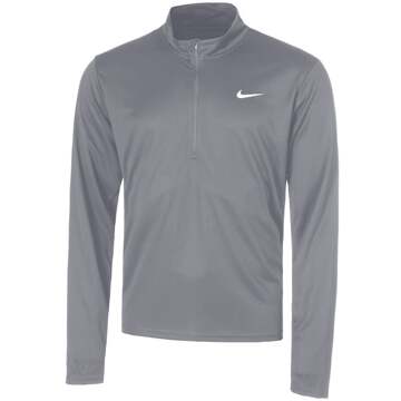 Nike Pacer Half-Zip Hardloopshirt Heren grijs - S