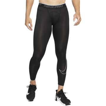 Nike Pro trainingslegging met logoband en Dri-FIT Zwart - S