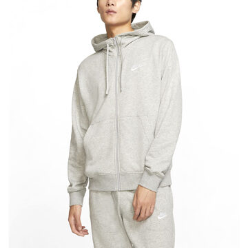 Nike Sportswear Club Full-Zip Hoodie - Heren vest Grijs - XL