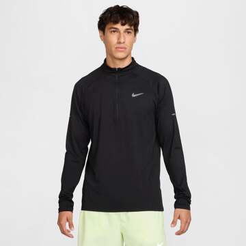Nike Stride Half-Zip Hardloopshirt Heren zwart - L