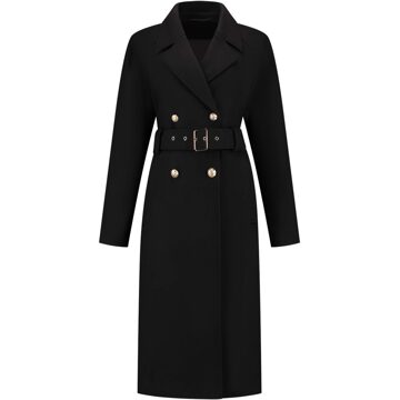 NIKKIE Edirne trenchcoat Zwart - M