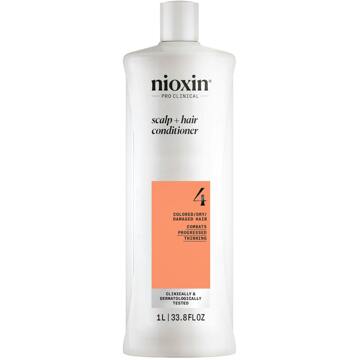 NIOXIN Scalp and Hair Thickening System 4 Conditioner for Coloured Dry and Damaged Hair with Progressed Thinning 1L