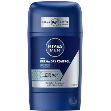 NIVEA Deodorant NIVEA Derma Dry Control Maximum Male Stick 50 ml