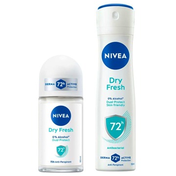 NIVEA Deodorant NIVEA Dry Fresh Female Roll on + Dry Fresh Female Spray 50 ml + 150 ml