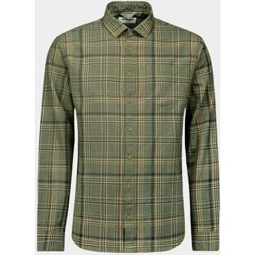 No Excess Casual hemd lange mouw shirt check 25450834/052 Groen