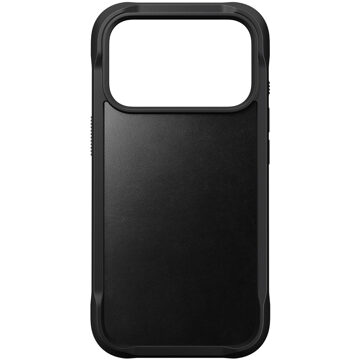 Nomad Rugged Horween Leather Backcover voor de Apple iPhone 17 Pro - Zwart