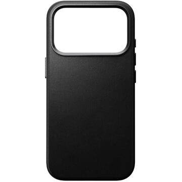 Nomad Traditional Leather Backcover met MagSafe voor de Apple iPhone 17 Pro - Zwart