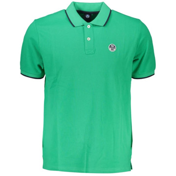 North Sails Groen Katoenen Poloshirt met Korte Mouwen North Sails , Green , Heren - Xl,M,S