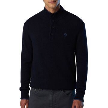North Sails Knit Half Buttons Sweater Heren - M