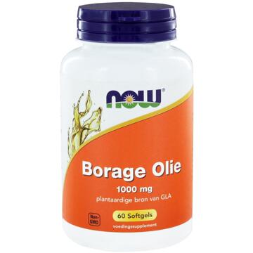 Now Foods Foods - Borage Olie 1000 mg - Plantaardige Bron van GLA - 60 Softgels