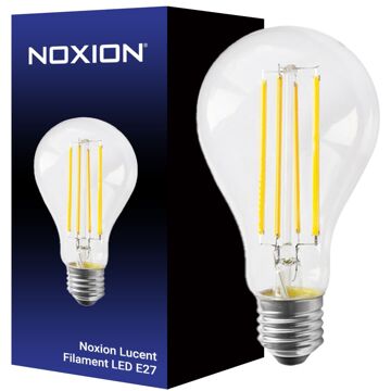 Noxion Lucent Filament Led E27 Peer Filament Helder 12w 1521lm - 827 Zeer Warm Wit | Dimbaar