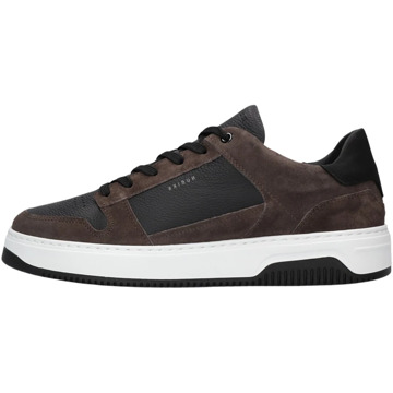 Nubikk Zwarte Leren Lage Sneakers Nubikk , Brown , Heren - 44 Eu,42 Eu,41 Eu,43 EU